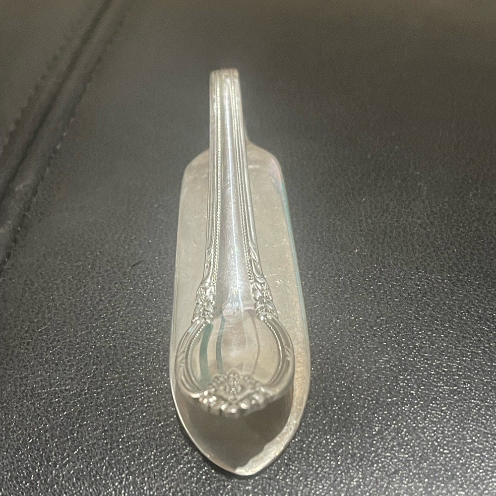 Elegant Silver Spoon money clip made from vintage silverware